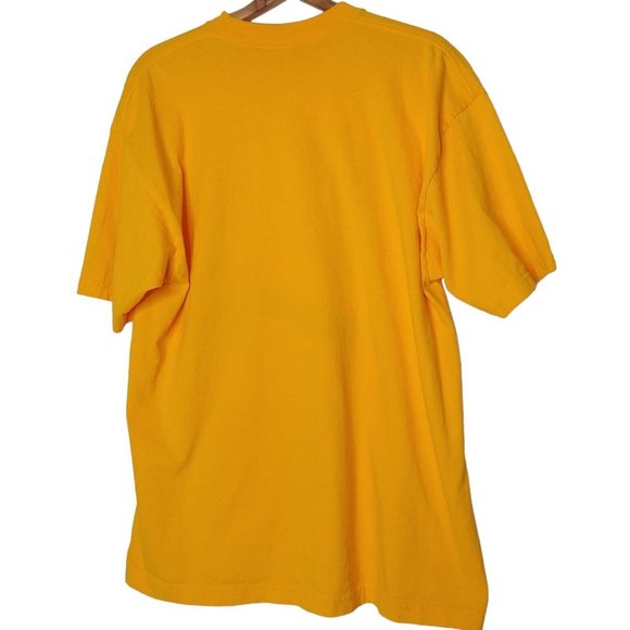 West Virginia Universtiy WVU Football L T Shirt Gold Mountaineers Almost Heaven - Picture 3 of 4